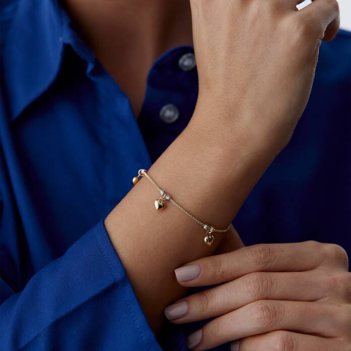 Doricalı ve Kalpli Charm Bileklik - 1