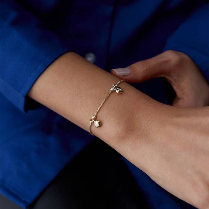 Doricalı ve Kalpli Charm Bileklik - 2