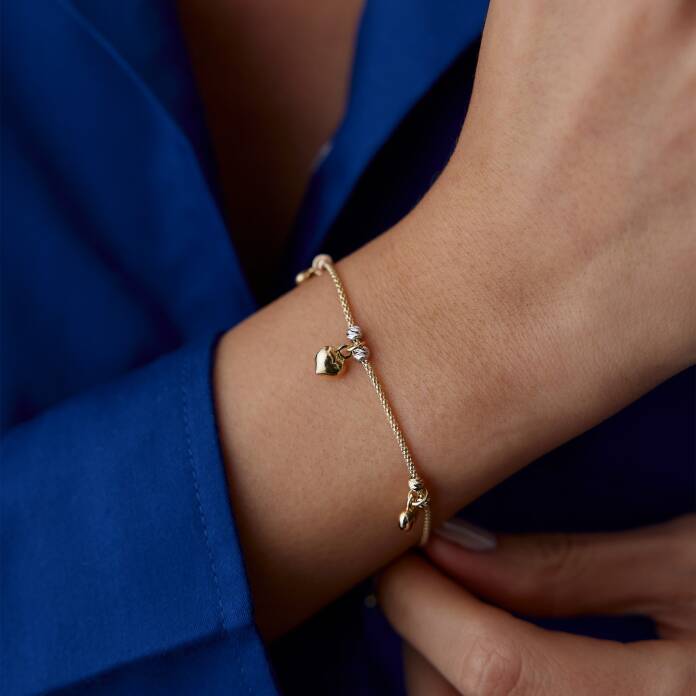 Doricalı ve Kalpli Charm Bileklik - 3