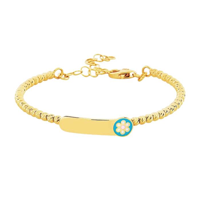 Dorikalı Çiçek Plaka Çocuk Kelepçesi - 1