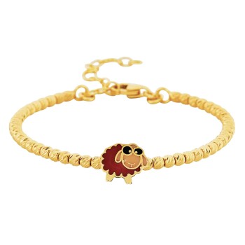 Dorikalı Gözlüklü Esmer Kuzu Çocuk Kelepçesi - Melike