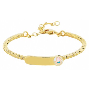 Dorikalı Pembe Civciv Plaka Çocuk Kelepçesi - Melike