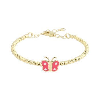 Dorikalı Pembe Kelebek Çocuk Kelepçesi - Melike