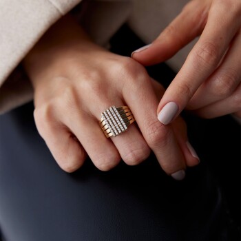 Dört Sıra Chest Yüzük - Geçen (1)