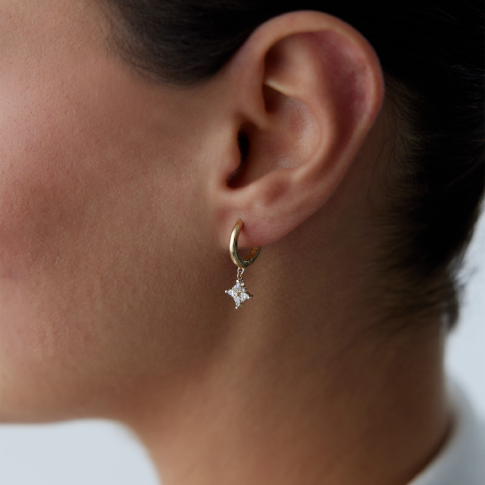 Dört Yapraklı Çiçek Küpe - Rayna (1)