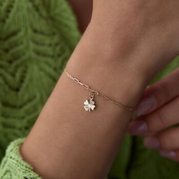 Dört Yapraklı Yonca Charm bileklik - Nüans (1)