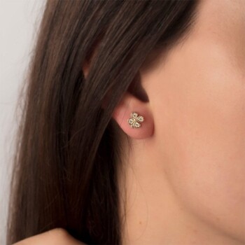 Dört Yapraklı Yonca Küpe - CNR