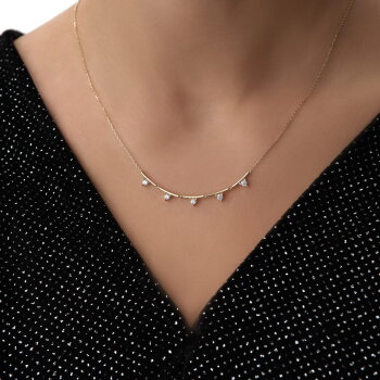 Dot Line Kolye - Cemart