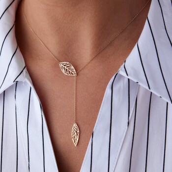 Double Leaf Kolye - 1