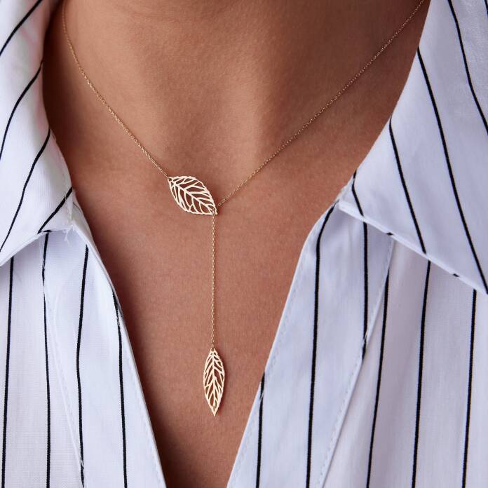 Double Leaf Kolye - 1