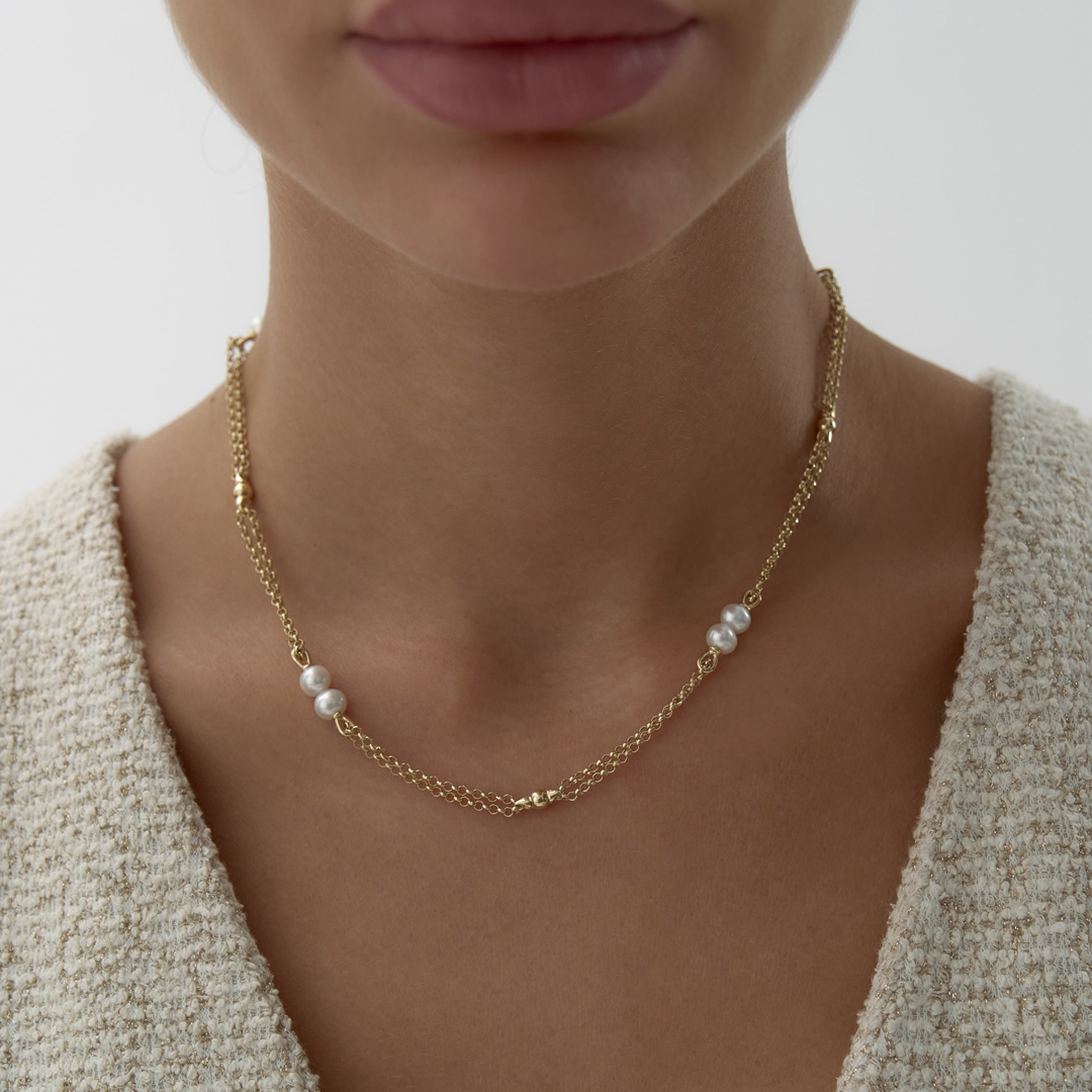 Double Pearl Kolye - 1