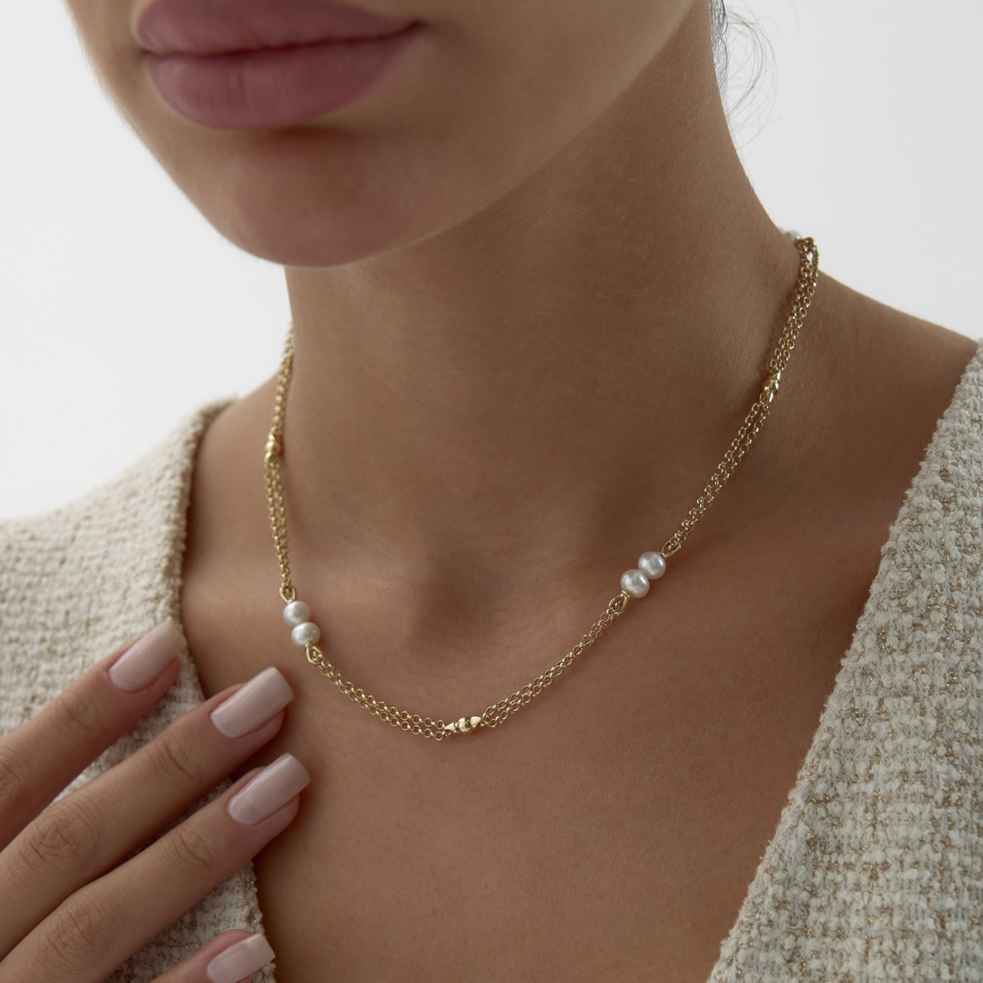 Double Pearl Kolye - 2