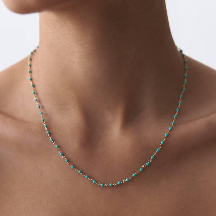 Düğüm Aqua Kolye - 1