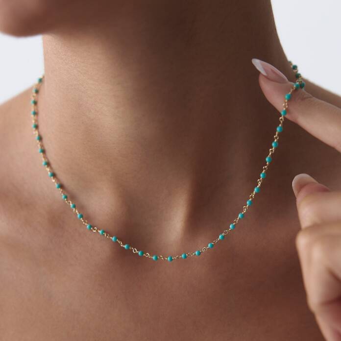 Düğüm Aqua Kolye - 2