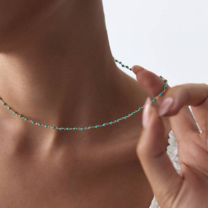 Düğüm Aqua Kolye - 3