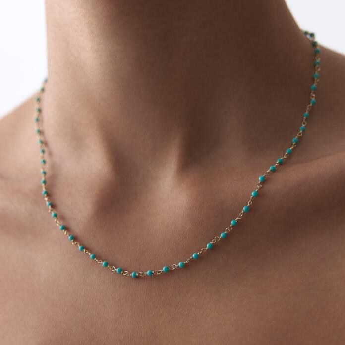 Düğüm Aqua Kolye - 4