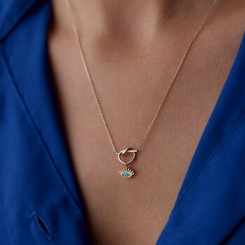 Düğüm Göz Kolye - Rayna