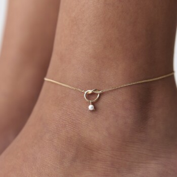 Düğüm İnci Halhal - Rayna