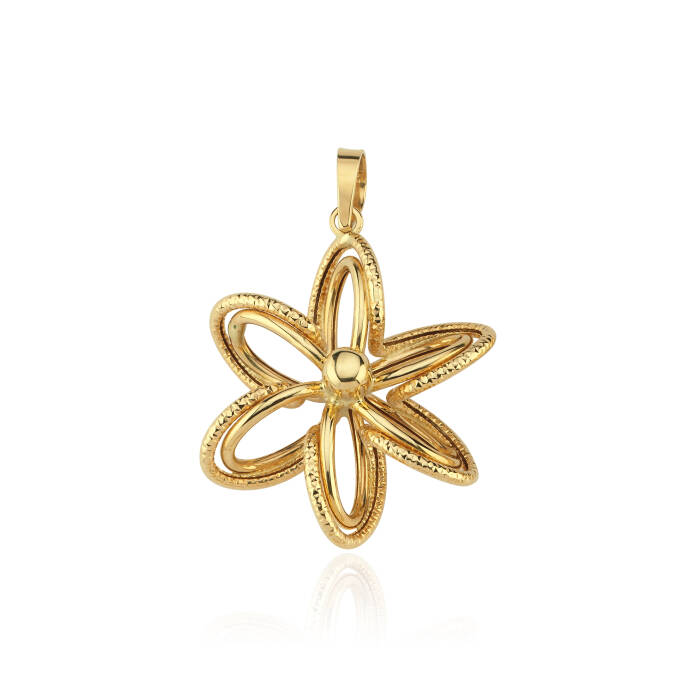 Duo Tel Papatya Kolye Ucu - 1