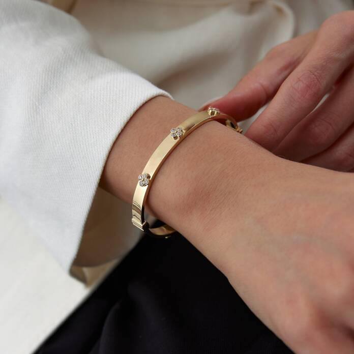 Düz Çiçekli Kelepçe - 2