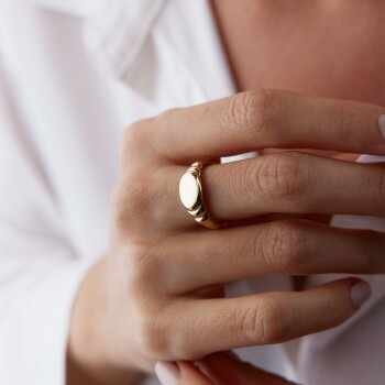 Elips Şovalye Yüzük - Rayna (1)