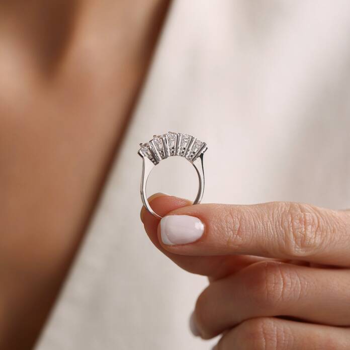 Elips Tırnak Beştaş Yüzük - 2