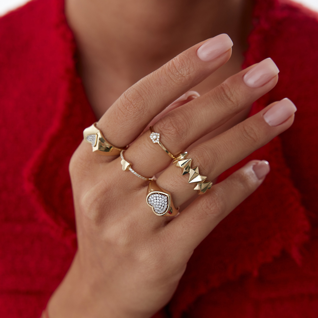 Elmas Figürlü Taşlı Yüzük - 3