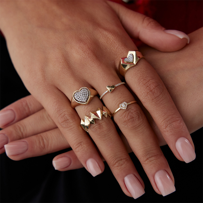 Elmas Figürlü Taşlı Yüzük - 4