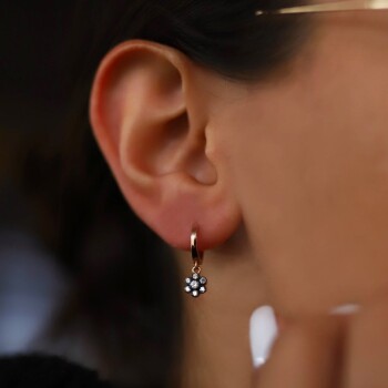 Elmas Görünümlü Küpe - Rayna