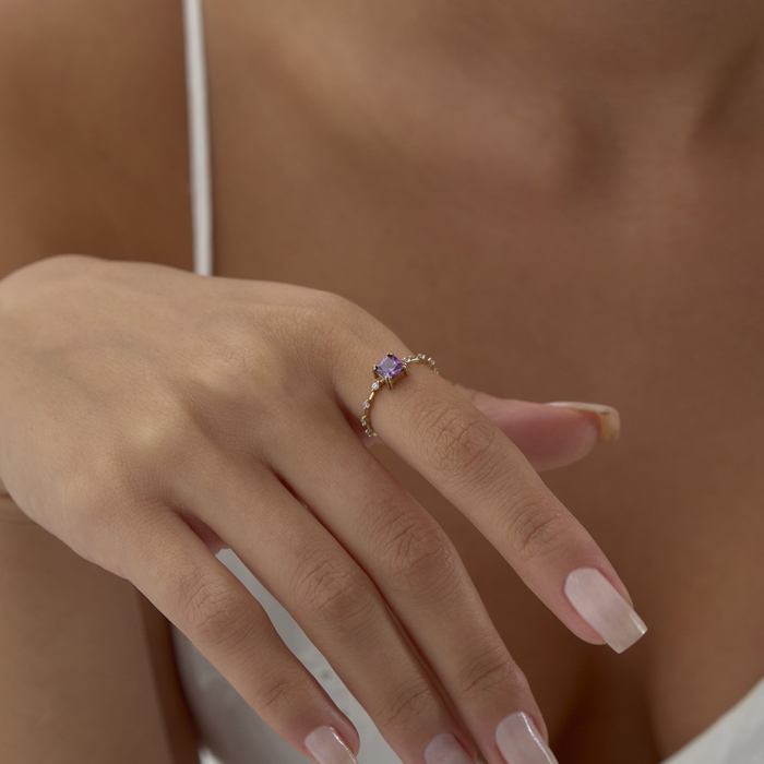 Emerald Mor Yüzük - 3