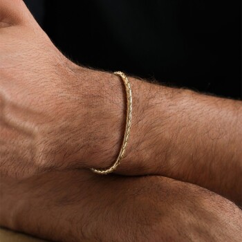 Erkek Dokulu Bileklik - Milan