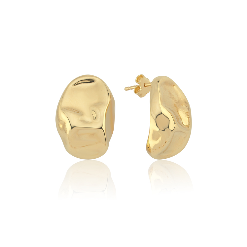 Ezme Dalga Küpe - Mavi Tuna