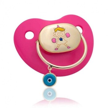 Figürlü Altın Bebek Emzik - Besay