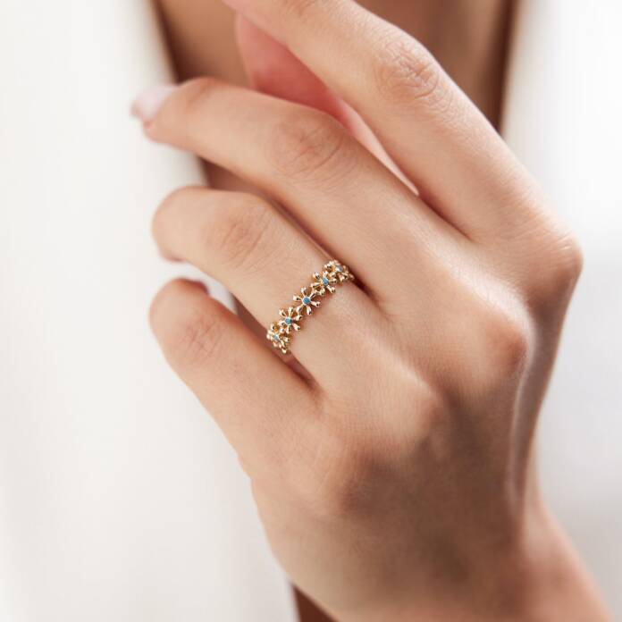 Firuze Çiçek Yüzük - 1