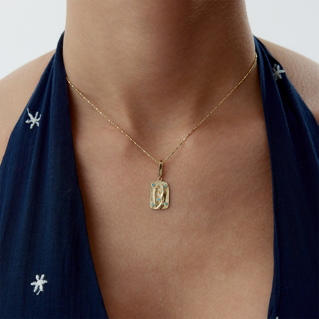 Firuze Joined Hand Kolye - 1