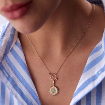 Firuze Leva Kabuk Kolye - RİTİM (1)