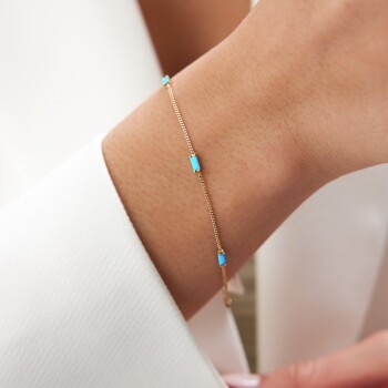 Firuze Taşlı Bileklik - Rayna