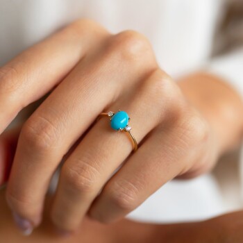 Firuze Taşlı Yüzük - Vedat