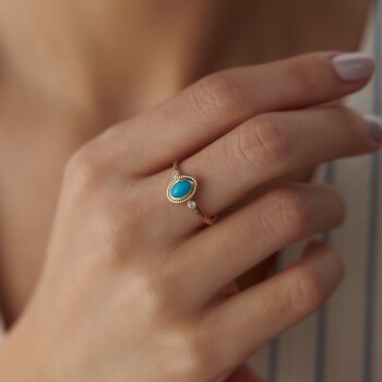 Firuze Twist Yüzük - Cemart (1)