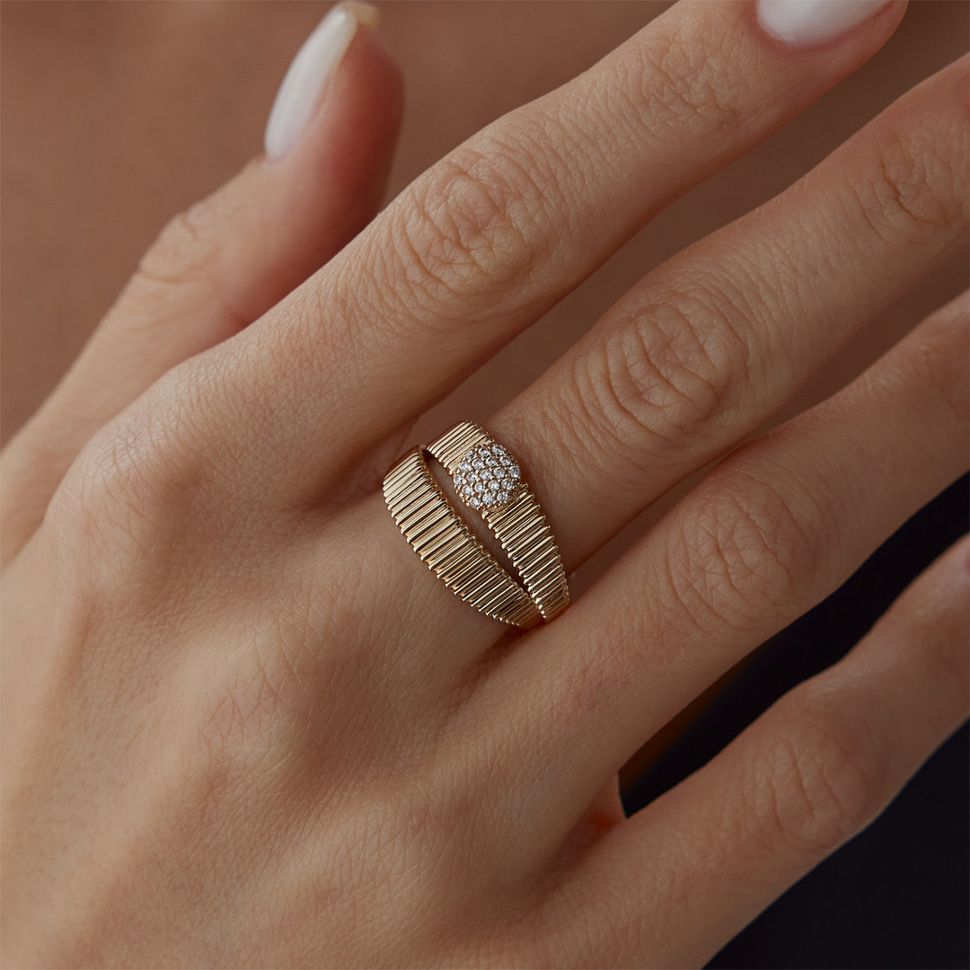 Flower Akordion Yüzük - 1