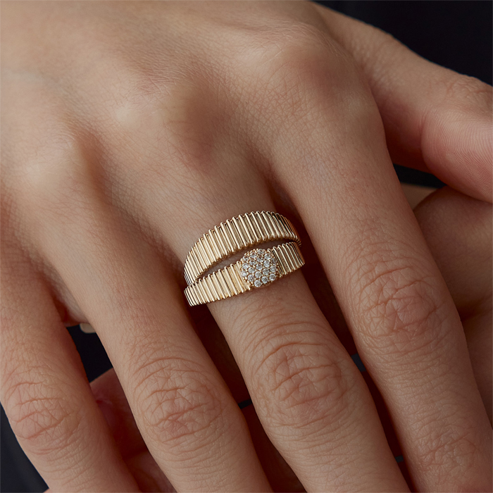 Flower Akordion Yüzük - 3