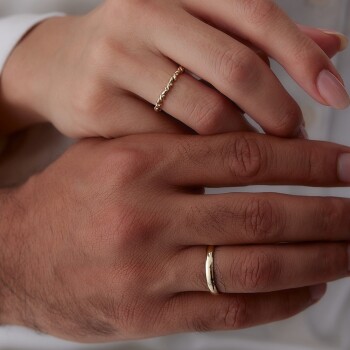 Flower Çift Alyans - Tülay Alyans