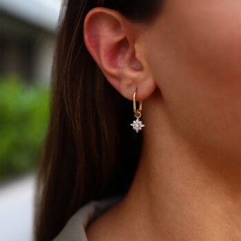 Flower Sallantılı Küpe - Arax