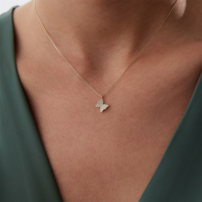 Floy Kelebek Kolye - Özçelik