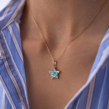 Fortuna Turkuaz Yıldız Kolye - Tuana