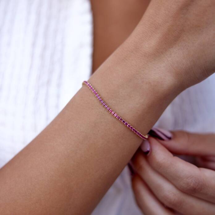 Fuşya Su Yolu Bileklik - 1