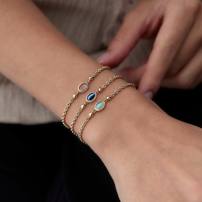 Gece Mavisi Halat Vintage Bileklik - 4