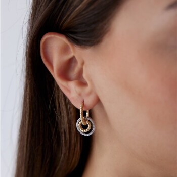 Geçme Halka Karışık Küpe - Arax