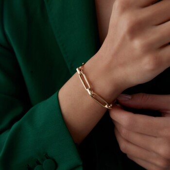 Geniş Oval Ataç Bileklik - Reha (1)