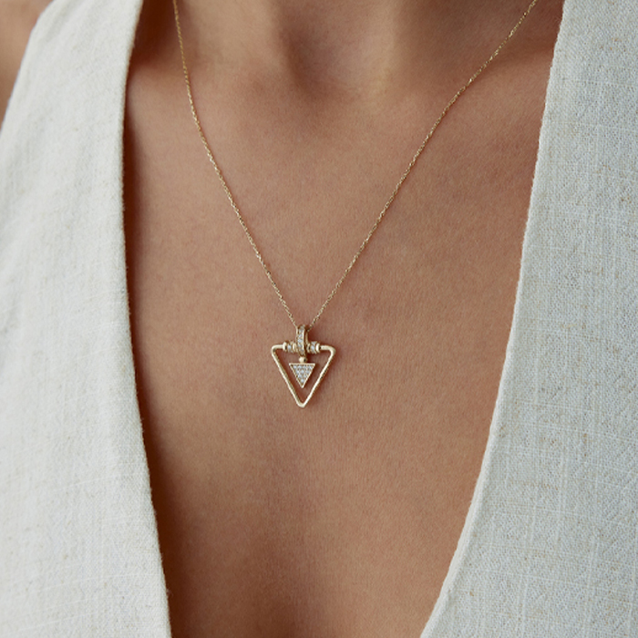 Geo Triangle Kolye - 2